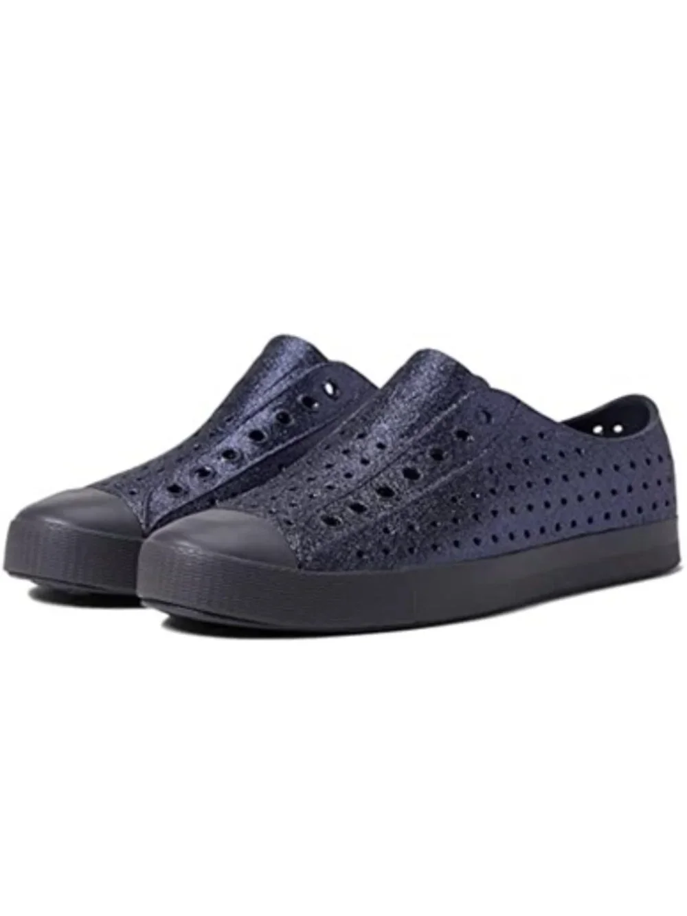NEW Native Shoes Kids Jefferson Bling Glitter Slip On Vegan Water Beach Shoes 13